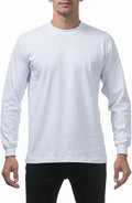 Pro Club Men's Heavyweight Cotton Long Sleeve Crew Neck T-Shirt