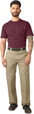 Dickies Men's Loose Fit Double Knee Work Pants – Durable Twill Utility Trousers for Construction & Warehouse