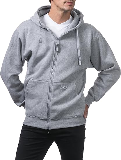Pro Club Men's Full Zip, Hoodie Hooded Sweatshirt