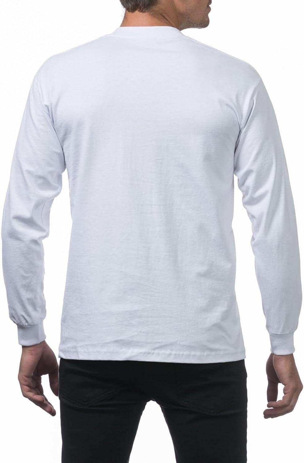 Pro Club Men's Heavyweight Cotton Long Sleeve Crew Neck T-Shirt